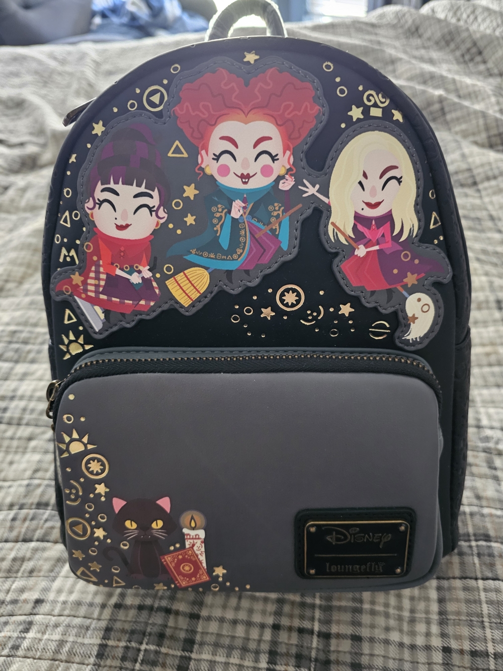 Loungefly Hocus Pocus Mini Backpack - Black/Grey
